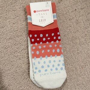 pure barre by TAVI Grip Socks- NEW- NEVER WORN